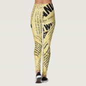 Nieuws papier met oud papier leggings (Achterkant)