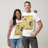 Nieuws papier met oud papier t-shirt (Unisex)