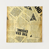 Nieuws papier met oud papier wandkleed (Voorkant (horizontaal))