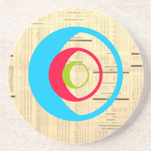 Nieuws Print Sandstone onderzetter (Voorkant)