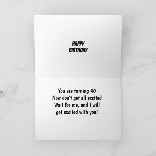 NIEUWS ROND HEN HOUSE IS HET "HAPPY 40TH" KAART (Binnen)