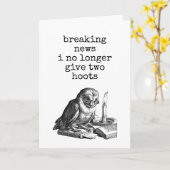 Nieuws  Stijl Owl Pensioen Kaart (Gele Bloem)