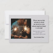 Nieuws-Stijl sparen-Onze-Datum Foto Gothic Geachte Kaart (Achterkant)