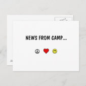 Nieuws uit kamp ... briefkaart (Voorkant / Achterkant)
