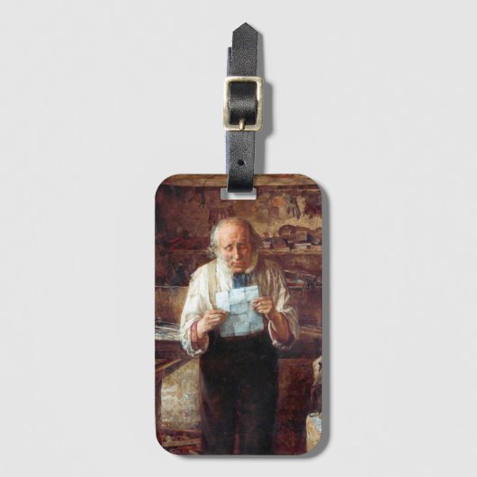 Nieuws uit mijn land (James Campbell) Bagagelabel (Voorkant (verticaal))