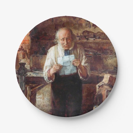 Nieuws uit mijn land (James Campbell) Papieren Bordje (Voorkant)