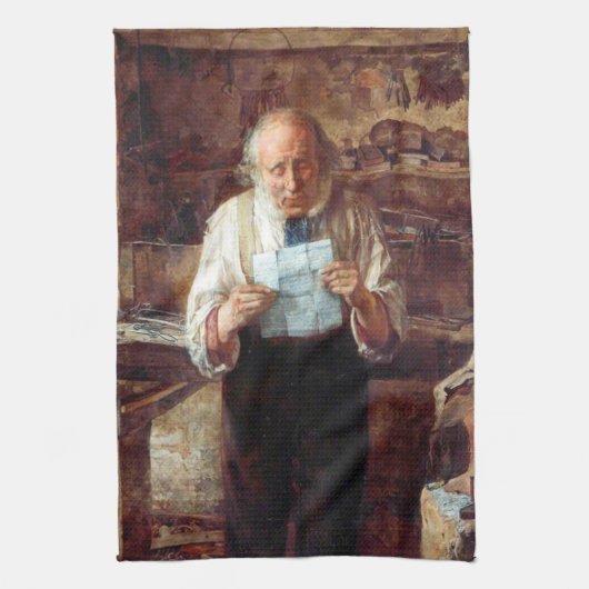 Nieuws uit mijn land (James Campbell) Theedoek (Verticaal)