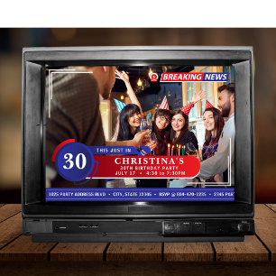 Nieuws Uitzending Foto 30ste verjaardag Kaart