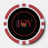 NIEUWS VAN JOY RED CHRISTMAS POINSETTIA POKER CHIPS (Voorkant)