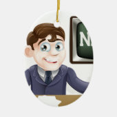 Nieuwsankerman Keramisch Ornament (Voorkant)