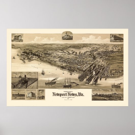 Nieuwsbericht, VA Panorama - 1891 Poster (Voorkant)