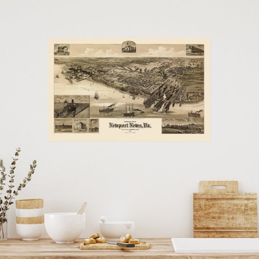 Nieuwsbericht, VA Panorama - 1891 Poster (Keuken)