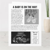 Nieuwsblad Baby Binnenkort Zwangerschapsbericht Kaart (Achterkant)