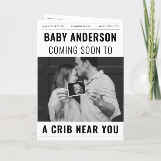 Nieuwsblad Baby verwacht zwangerschapsbericht (Achterkant)