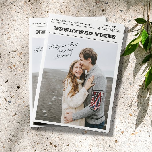 Nieuwsblad bruiloft infographic programma gevouwen