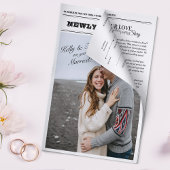 Nieuwsblad bruiloft infographic programma gevouwen