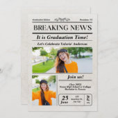 Nieuwsblad Foto Afstuderen Aankondiging (Voorkant / Achterkant)