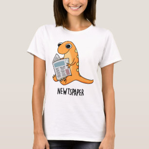 Nieuwsblad Funny Newt Pun T-shirt