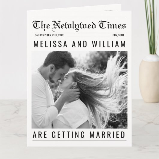 Nieuwsblad Huwelijksprogramma Infographic Tijdlijn Kaart (Voorkant)