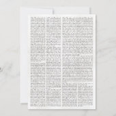 Nieuwsblad Kerstfeest Uitnodiging met Foto (Achterkant)