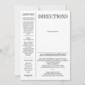 Nieuwsblad stijl bruiloft uitnodiging (Achterkant)