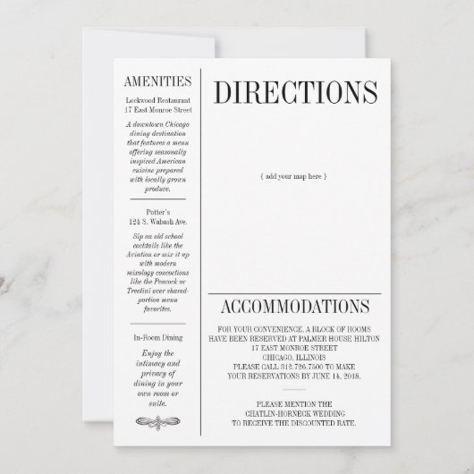 Nieuwsblad stijl bruiloft uitnodiging (Achterkant)