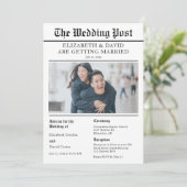 Nieuwsblad Trouwfoto Kaart (Staand voorkant)