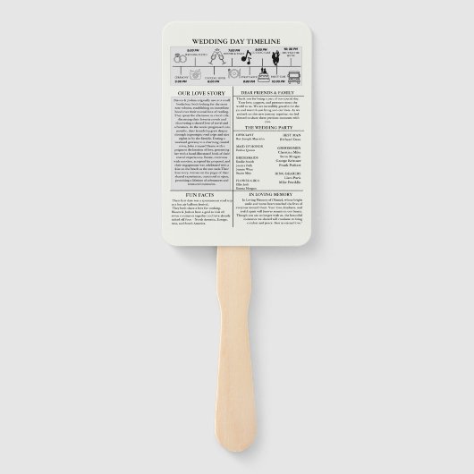 Nieuwsblad Unieke foto huwelijksceremonie tijdlijn Handwaaier (Achterkant)