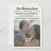 Nieuwsblad Unieke foto huwelijksceremonie tijdlijn Kaart (Voorkant)