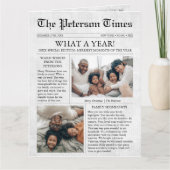 Nieuwsblad Unique Christmas Kaart Wat een jaar (Voorkant)