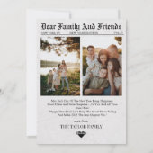 Nieuwsblad Unique Fun What A Year Foto Nieuwjaar Feestdagenkaart (Achterkant)