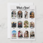 Nieuwsblad Unique Fun What A Year Nieuwjaar 2025 Feestdagenkaart (Achterkant)