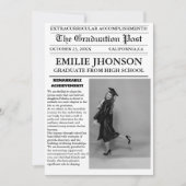 Nieuwsblad van Afstuderen middelbare school Kaart (Voorkant)