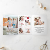 Nieuwsbrief 25-voudig kerstfeest drieluik wenskaart (Binnen)