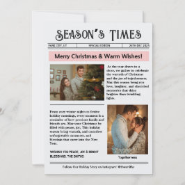 Nieuwsbrief Arch Foto Collage Kerstmis Feestdagenkaart