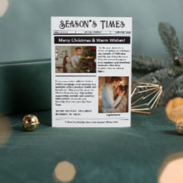 Nieuwsbrief Arch Foto Collage Kerstmis Feestdagenkaart