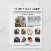 Nieuwsbrief Arch Foto Collage Kerstmis Feestdagenkaart (Achterkant)