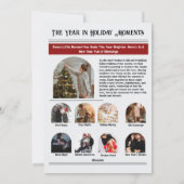Nieuwsbrief Archief Fotocollage Kerstmis Feestdagenkaart (Achterkant)