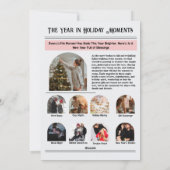 Nieuwsbrief Archief Fotocollage Kerstmis Feestdagenkaart (Achterkant)