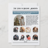 Nieuwsbrief Archief Fotocollage Kerstmis Feestdagenkaart (Achterkant)