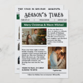 Nieuwsbrief Archief Fotocollage Kerstmis Feestdagenkaart (Voorkant / Achterkant)