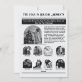 Nieuwsbrief Archief Multi Foto Kerst Zwart Wit Feestdagenkaart (Achterkant)