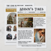 Nieuwsbrief Boog Foto Collage Kerstmis Feestdagenkaart (Voorkant / Achterkant)