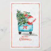 Nieuwsbrief Jouw tekst kerstkerstkerstfeestdag Briefpapier (Achterkant)