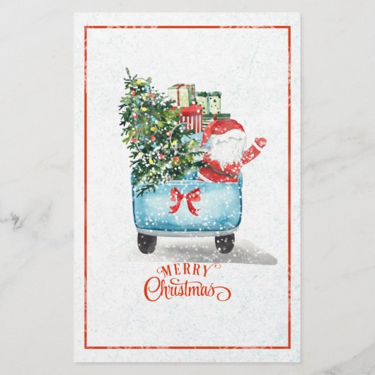 Nieuwsbrief Jouw tekst kerstkerstkerstfeestdag Briefpapier (Achterkant)