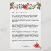 Nieuwsbrief Jouw tekst Stat land kerstfamilie Briefpapier (Voorkant)