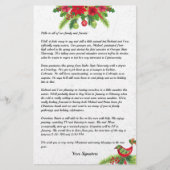 Nieuwsbrief Jouw tekst van Poinsettia Briefpapier (Voorkant)