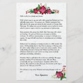 Nieuwsbrief Jouw tekst van Poinsettia Briefpapier (Voorkant)