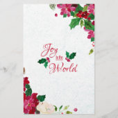 Nieuwsbrief Jouw tekst van Poinsettia Briefpapier (Achterkant)