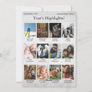 Nieuwsbrief Kerst Nieuwsbrief Jaar in Review Feestdagenkaart